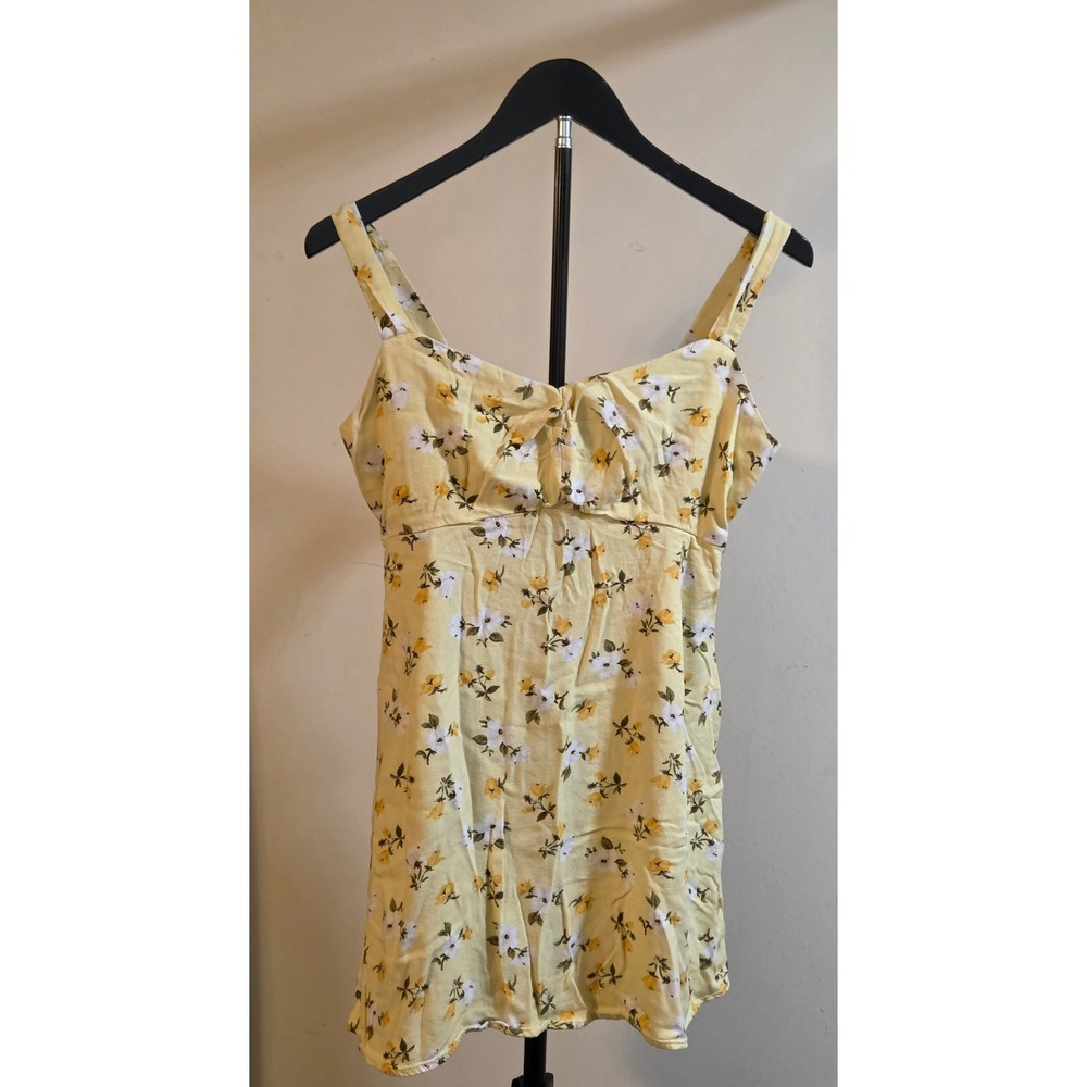Old Navy Yellow Floral Print Mini Sundress Women's Size Small